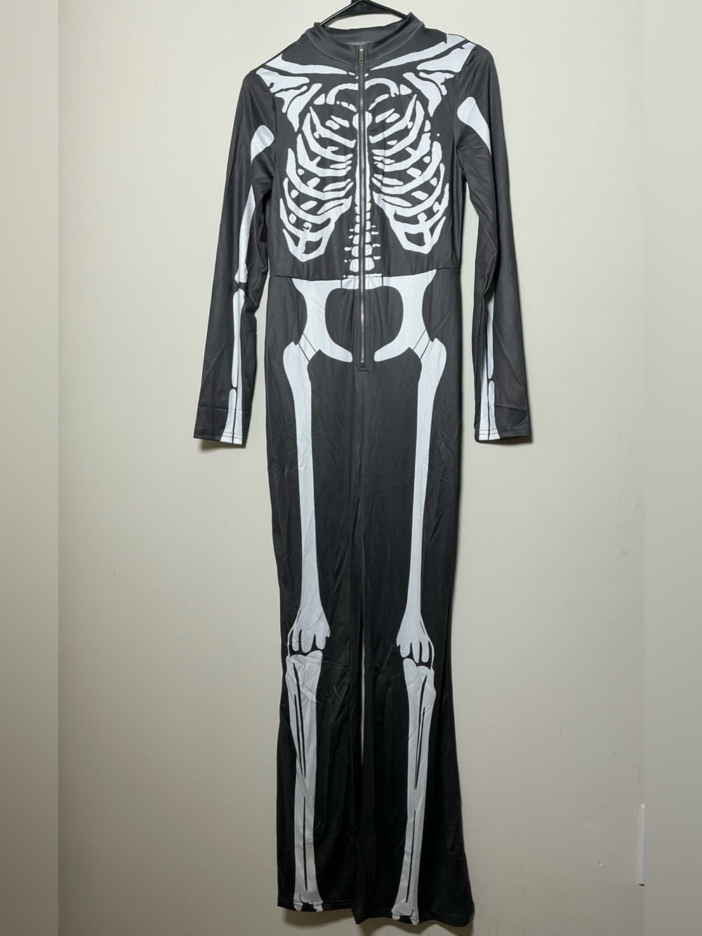 SHEIN Black & White Skeleton Jumpsuit Costume